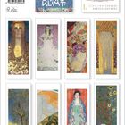 "Gustav Klimt", "Made in Germany", "Format 28,5 x 69 cm", "Artikel-Nr.: 205127", "ISBN 978-3-8193-0016-5". Korsch Verlag Logo. 12 Kunstwerke in zwei Reihen.