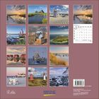 Kalender für Januar 2024. Enthält zwölf Strand- und Küstenfotos. "Korsch Verlag" Logo unten in der Mitte.