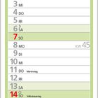 Kalenderblatt für November 2027 mit Feiertagen und Wochenzahl. Foto zeigt einen Herbstgarten mit Tisch, Stuhl und Pflanzen.