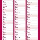 Kalender für Januar, Februar und März 2028 mit Wochentagen und Notizbereich. Feiertage sind markiert.