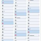 Kalender für Januar bis März 2028 mit Feiertagen wie Neujahr, Heilige Drei Könige und Aschermittwoch.