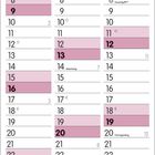 Kalenderblätter für Januar, Februar, März 2028 mit hervorgehobenen Feiertagen und speziellen Tagen wie "Valentinstag".