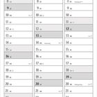 Kalender mit den Monaten Januar, Februar, März 2028. Feiertage: Neujahr, Heilige Drei Könige, Valentinstag, Aschermittwoch.