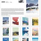 Titel: "On Tour - Mikaël Merley". 
Poster von "TYROL" über einer Hütte vor Bergen. 
Text über Reisen und Kalender.