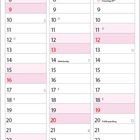 Kalender für Januar bis März 2028. Feiertage: Neujahr, Heilige Drei Könige, Valentinstag, Aschermittwoch, Frauentag.