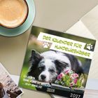 "Der Kalender für Hundeliebhaber. Ein Leben ohne Hund ist möglich, ... aber sinnlos! 2027." Hund mit Blumen im Vordergrund.