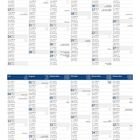 2027-Kalender mit Feiertagen: Neujahr, Ostern, Tag der Arbeit, Weihnachten. Monate in Spalten, Tage und Wochen nummeriert.