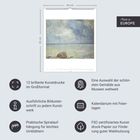 "12 brillante Kunstdrucke im Großformat", "Made in Europe", Gemälde von Landschaft mit Meer und Wolken, Kalendarium, Spiralbindung.