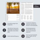 53 großformatige Farbfotografien. Ausführliche Bildinformationen. Made in Europe. Kalender mit Strandmotiv.