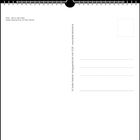 Text: "Moos – Blick in den Hafen", "Stadler Kalender/Foto: © Frank Herkner". Oben ein Spiralblock. Rechts Postkartenlinien.