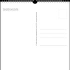 Text: "Freiburg. Nebelstimmung am Schauinsland". Oberer Rand hat Spiralbindung; Linien und ein Kästchen rechts.