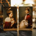 III - Die Herrscherin und IV - Der Herrscher sind auf Karten abgebildet. Eine Frau mit Krone, ein Baby und ein Mann mit Löwe.
