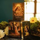 Drei "Earth Guardians" Kartensets von Kim Kassandra Schmid. Eine Frau mit Sonnenblumen, Elefant und Frau im Wald.