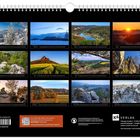 Kalendermonate mit Landschaftsbildern: Januar bis Dezember. QR-Code für weitere Wandbilder. K4 Verlag, Dresden. Preis: 18,90 EUR.