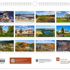 Kalenderblätter für Januar bis Dezember mit Landschaftsfotos. QR-Code und Infos vom K4 Verlag, Dresden. Preis: 18,90 EUR.