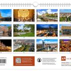 ISBN 978-3-912303-22-3, Preis 16,90 EUR, k4verlag.de. Kalender mit zwölf Stadtansichten von architektonischen Wahrzeichen.