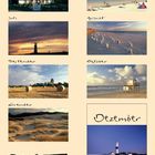 "Sylt die insel 2017" und Monatsnamen Januar bis Dezember. Kalenderblätter mit Naturfotos von Sylt.