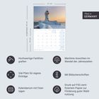 "Made in Germany" - Kalender mit maritimen Ansichten und viel Platz für Einträge. Hochwertige Farbfotografien und Feiertage.
