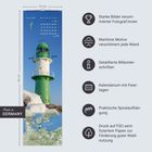 Januar 2027, Kalender mit Leuchtturm, enthält Feiertage und Spiralaufhängung. "Made in Germany", FSC-Papier.