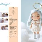 Weihnachtsengel-Anleitung für eine gehäkelte Figur. Größe: 20 cm. Materialien: Garn, Häkelnadel, Füllmaterial.
