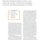 Tabelle über Mietminderungen: Mängel, Gericht, Aktenzeichen. Beispiel: 100 %, Einbauküche fehlt, LG Itzehoe, 1 S 397/96.