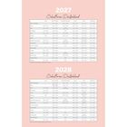 2027 und 2028 Schulferien Deutschland, Tabellen mit Ferienzeiten pro Bundesland, rosa Hintergrund.