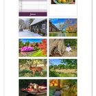 Texte: „Zander auf Schmorgurken“, „Spreewald KÜCHENKALENDER 2027“. Darunter Landschafts- und Naturfotos, Kalenderseite.