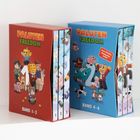 „PALUTEN FREEDOM“ steht oben. Links „Band 1-3“, rechts „Band 4-6“. Cartoon-Figuren sind auf den Schubern.