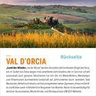 9. September, Donnerstag. VAL D’ORCIA. Italien. Landschaft mit Hügeln, Zypressen, Feldern. UNESCO-Welterbe.