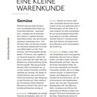 Kapitel 160: "EINE KLEINE WARENKUNDE" erläutert detailliert die Vorteile von Gemüse, Fenchel, Hülsenfrüchten und Eisbergsalat.