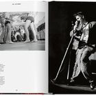 Text: LIFE - LET'S DANCE! und Texte über Elvis Presley. Links tanzen Beine; rechts singt ein Mann mit Mikrofon.