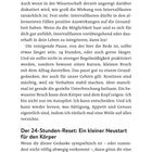 Der Text behandelt Intervallfasten und 24-Stunden-Pausen. Am Ende steht: "Seite 142 | Stiftung Warentest".