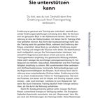 Wie Ernährung Sie unterstützen kann. Du bist, was du isst. Deshalb kann Ihre Ernährung auch Ihren Trainingserfolg verbessern.