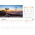 Text: "Ich lebe, doch nun nicht ich, sondern Christus lebt in mir. Galater 2,20."  
Kalenderansicht: April/Mai 2027 mit Wochenübersicht.