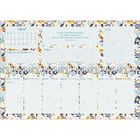 April-Kalender mit Blumenmuster. Zitate und Bereiche für Notizen, To-Dos und Dankbarkeit.