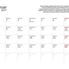 Kalender Februar 2027. Text über Quokkas' Lebensraum. Wochentage: Montag bis Sonntag. Feiertage: Weiberfastnacht, Rosenmontag, Aschermittwoch, Valentinstag.