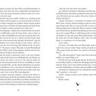 Seitenzahlen: 32, 33. Ein Textauszug mit Dialogen und inneren Monologen. Unten rechts ist eine kleine Vogelsilhouette.