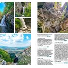 Seite mit Reiseempfehlungen: Ujëvara e Beles, Ujëvara e Topojanit, Gryka Çajë, Kanioni i Blacë. Enthält Naturfotos.