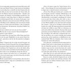 Seitenzahlen unten auf den Seiten: 34 und 35. Text beschreibt einen Dialog über Erlebnisse und Gefühle zwischen zwei Personen.