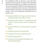 Texte: "Die Merkmale im Überblick" und Hinweise auf Overthinking-Muster. Sechs Merkmale sind aufgelistet.