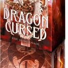 „Dragon Cursed: Zeig keine Gnade“ steht in großen Buchstaben, umgeben von einem detaillierten Drachendesign.