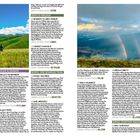 **URALTE WÄLDER**

13 RESERVAT TIJ I DRINI I BARDHË

Farbenreiche Landschaftsfotos mit Bergen und Regenbogen, Wanderer im Vordergrund.