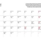 Kalender für März 2027, mit besonderen Tagen: 8. "Intl. Frauentag", 20. "Frühlingsanfang", 28. "Beginn der Sommerzeit".