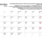 September 2027 Kalender. Highlight: 20. ist Weltkindertag, 23. Herbstanfang. Enthält detaillierte Fahrzeuginfos.