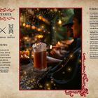 Rezept für Butterbier, Zutatenliste und Zubereitung. Foto von einem Bierkrug mit Schaum in einer stimmungsvollen Umgebung.