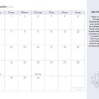 Kalender für September 2027. Rechte Seite: "Dein Schutzengel"-Text über Geborgenheit. Neben einem gemaltem Blumenornament.