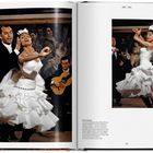 Seite mit zwei Fotos von Flamenco-Tänzern. Text beschreibt Tänzerin María Albaicín in Madrid, Spanien, 1960.