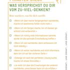 1-Minuten-Check: Was versprichst du dir vom Zu-viel-Denken? Bitte markiere, was für dich zutrifft.