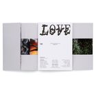 LOVE in großer Schrift, darunter "HATJE CANTZ" und "Issue No 3". Links und rechts Fotos von Natur und Felsen.