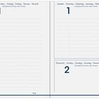 Links oben: "Vendredi · Friday · Vrijdag · Freitag · Viernes · Venerdì". Rechts oben: "Samedi · Saturday · Zaterdag".